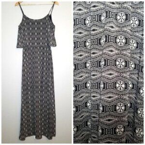 💘Liberty Love Black & White Maxi Dress Size Small